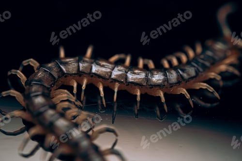 Preview: Closeup shot of centipede