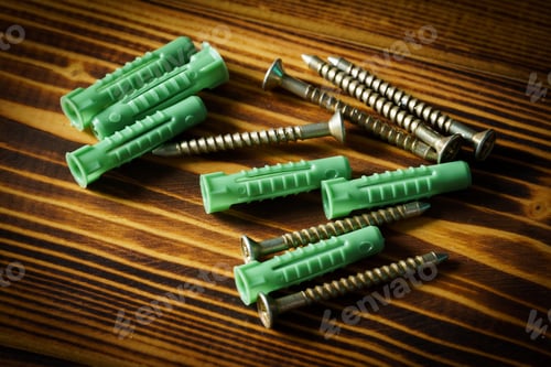 Preview: metal screw on wooden top table