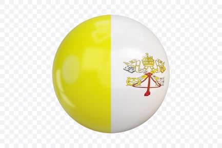 Preview: 3D Vatican City Flag