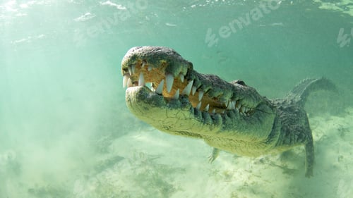 Preview: American saltwater crocodile, Xcalak, Quintana Roo, Mexico