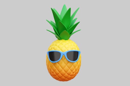 Preview: Cool Pineapple With Sunglasses