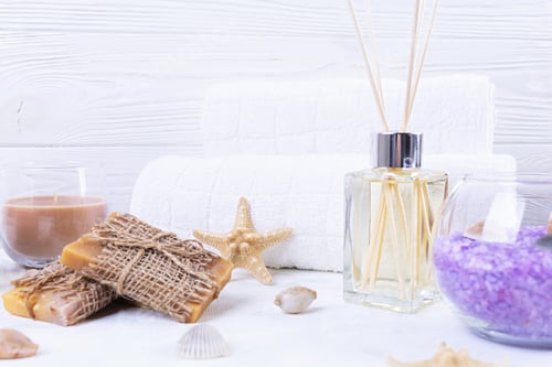 Preview: Concept of natural spa cosmetics and organic threatment bodycare