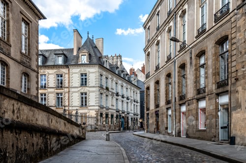 Preview: Scenic view of the town of Rennes, the capital of French Brittany.