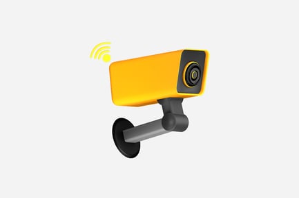 Preview: Smart Security Camera 3D Illustration