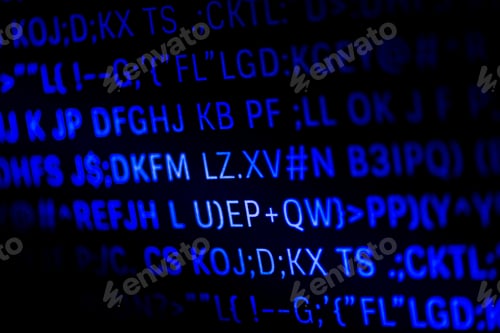 Preview: Closeup of programming code and language