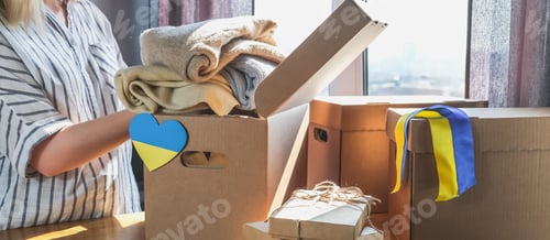 Preview: Donation Ukraine.volunteering,Donations, charity refugees war.Help,clothes.Volunteers donations