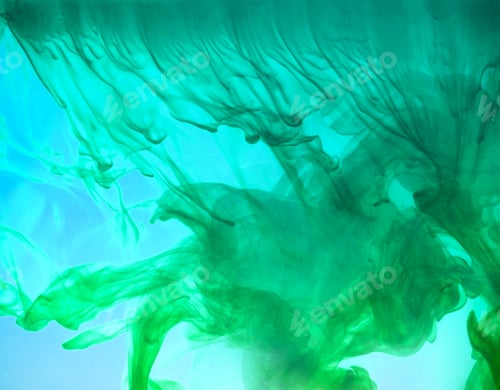 Preview: Ink Bright In Water As A Background Texture