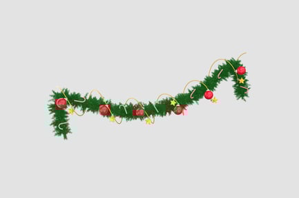 Preview: Garland 3D Illustration