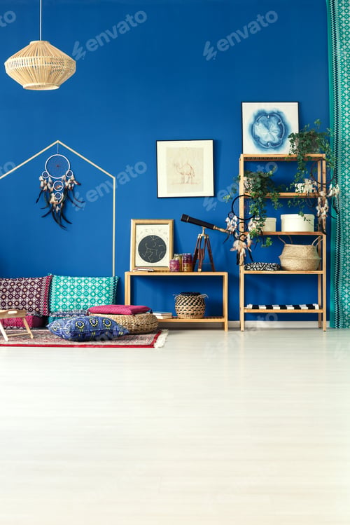 Preview: Cobalt blue home interior