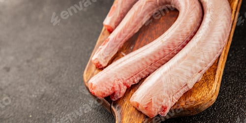 Preview: Raw rock eel fish rock salmon shark seafood small-spotted catshark tasty snack food