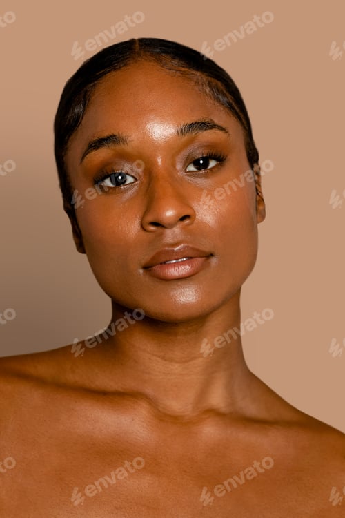 Preview: Beautiful African American woman with glowing skin
