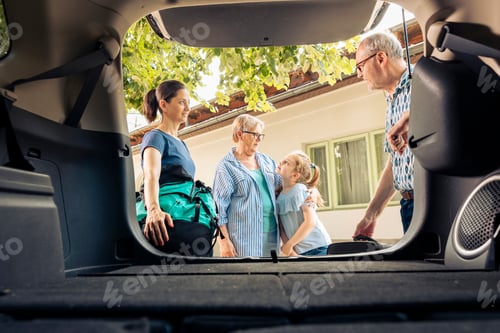 Preview: European family going on summer holiday