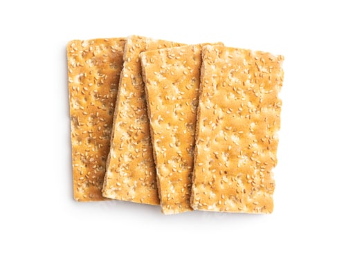 Preview: Knackebrot. Wholegrain crispbread with sesame seed.