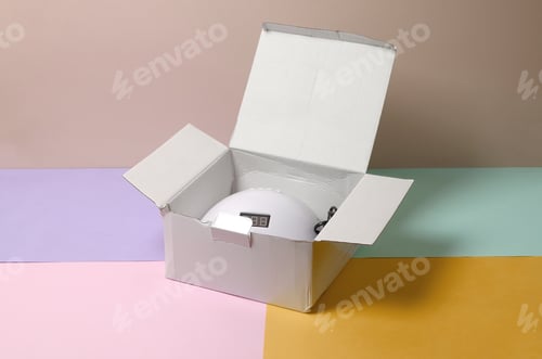 Preview: Unboxing of new UV LED nail lamp for curing process by gel metho