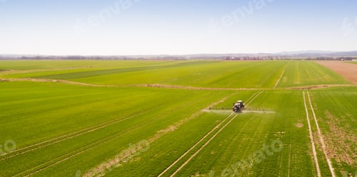 Preview: Agriculture Tractor Working in Field