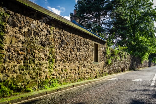 Preview: Old road at the stone building