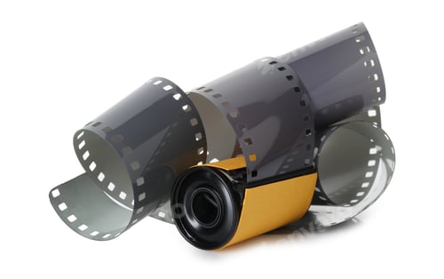 Preview: Roll of photographic film isolated on white