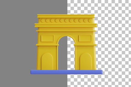 Preview: Arc De Triomphe 3D Icon