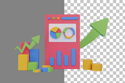 Preview: Statistics Finance 3D Icon