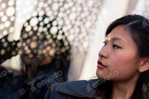 Preview: portrait of a young beautiful asian woman