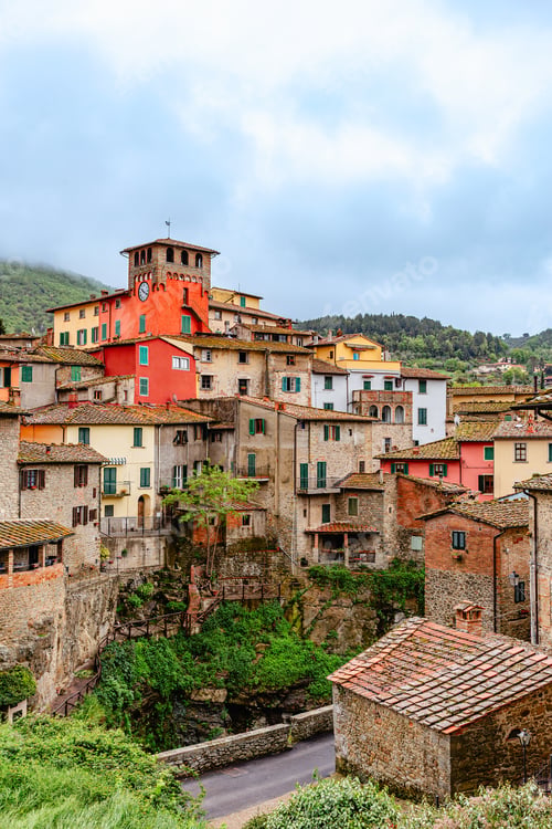 Preview: Loro Ciuffenna, village in the Province of Arezzo in the Italian region Tuscany.