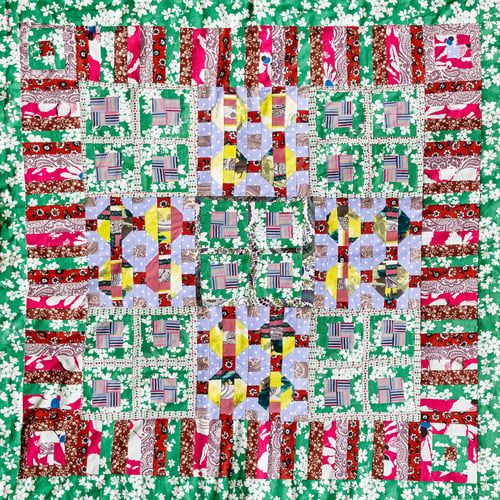 Preview: handmade square patchwork quilt