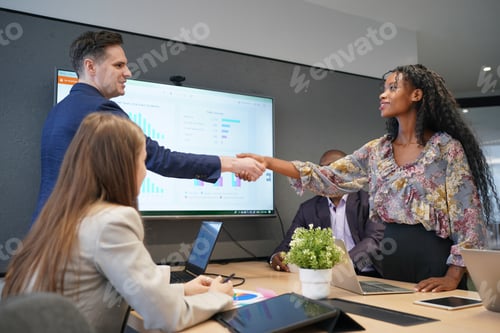 Preview: Start-up office meeting on presentation and brainstorming