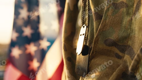 Preview: Soldier At Memorial Day Celebration.