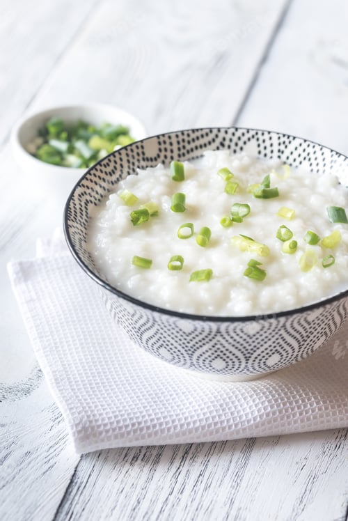 Preview: Bowl of congee - Asian rice porridge