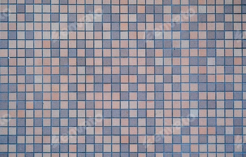 Preview: tiled wall with orange square tiles , orange brick background.