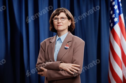 Preview: Politician in eyeglasses and formal suit