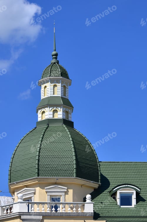 Preview: Completed perfect high-quality roofing work from metal roofing