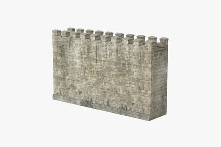 Preview: Fortified Medieval Wall Section