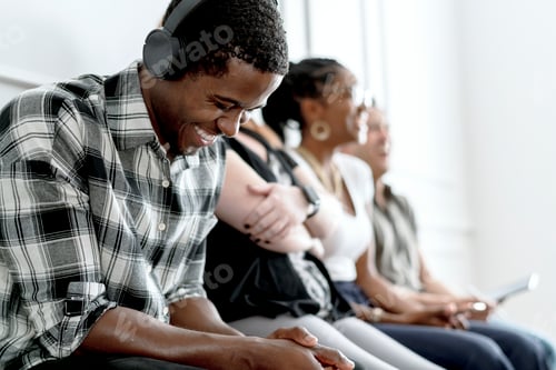 Preview: Diverse people using digital devices