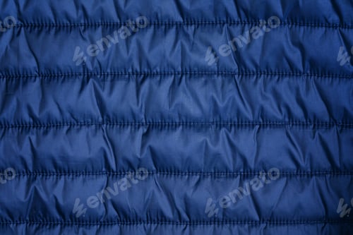 Preview: Blue texture, quilted pattern of puffer, padded, down jacket