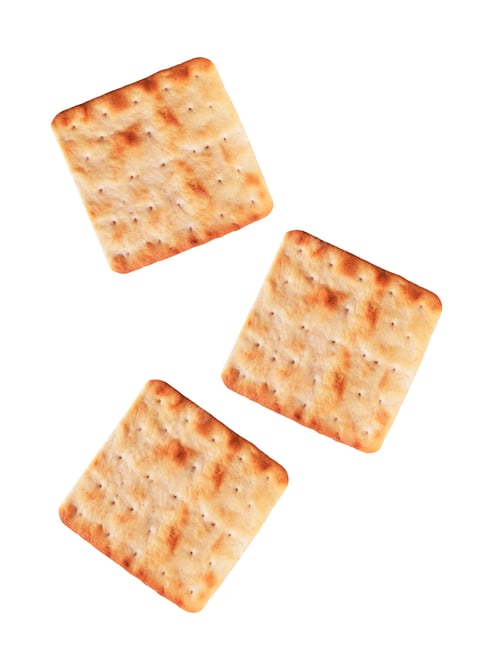 Preview: chip cookies on white background