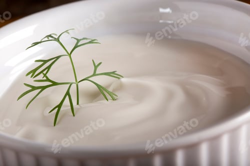 Preview: Bowl of sour cream and dill