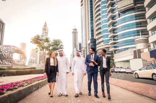 Preview: Group of businessmen in Dubai