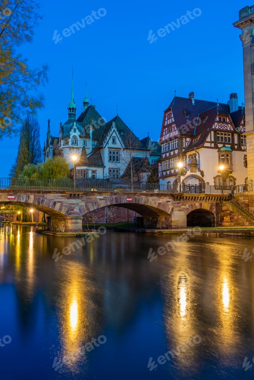 Preview: Strasbourg Alsace France. Traditional half timbered houses