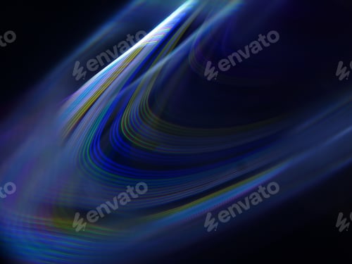 Preview: Closeup shot of movements of light, smooth light art, visual space