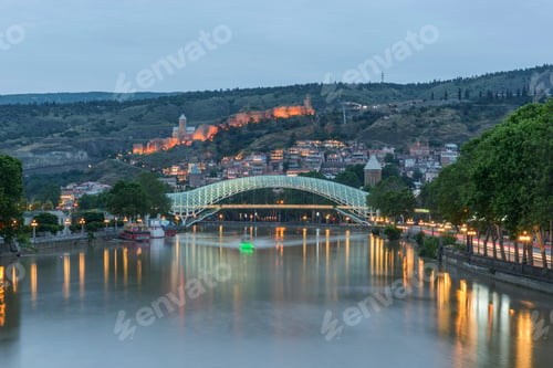 Preview: Beautiful panoramic view of Tbilisi