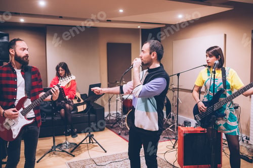 Preview: Musician rehearsing studio