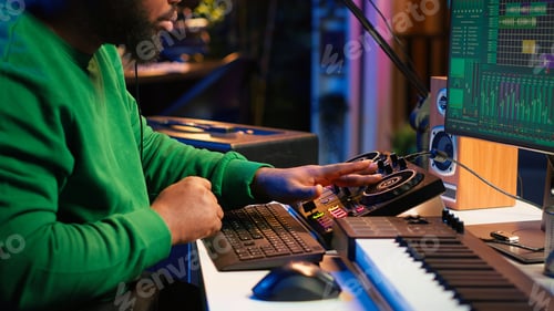 Preview: Man Creates Music in His Home Recording Studio