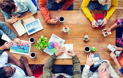 Preview: Group of Multiethnic Designers Brainstorming