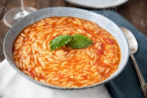 Preview: Bowl of Orzo Spup