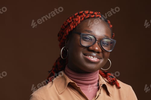 Preview: Portrait of Young African-American Woman Smiling