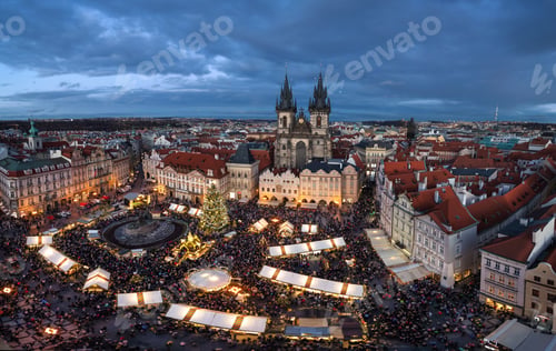 Preview: Christmas market on Old Town square in Prague