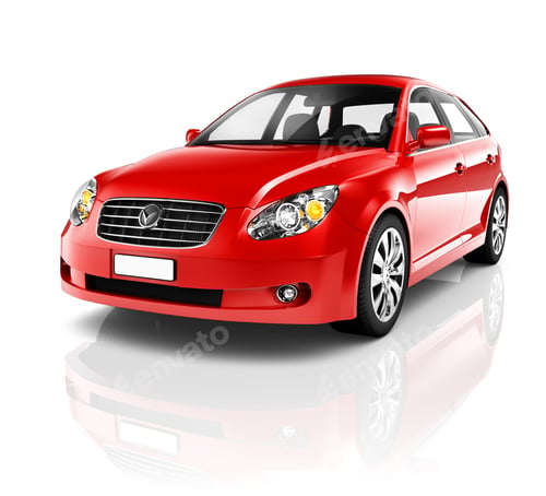 Preview: Red Sedan Car