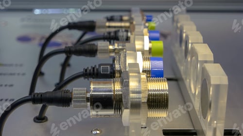 Preview: Modern working metallic manufacture industrial machine.