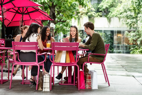 Preview: Group Of People Dining Concept